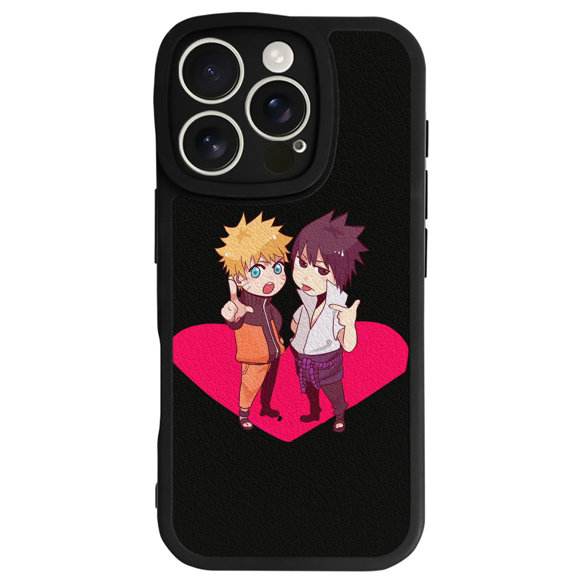 （画像用） NARUTO -ナルト- うずまき ナルト Uzumaki Naruto 【iPhone 16シリーズ対応】シリコンスマホケース（レザー調） 材質：シリコン